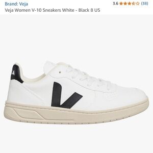 Veja Women's V-10 Sneakers - White and Black
